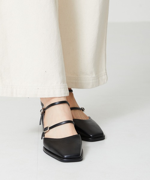 ORiental TRaffic(オリエンタルトラフィック)の「ダブルストラップヒールパンプス 41108(パンプス・レディース・ブラック/ブルー/ベージュ・39/43/42/33/35/40/41/36/38/37/34)」の7枚目の写真