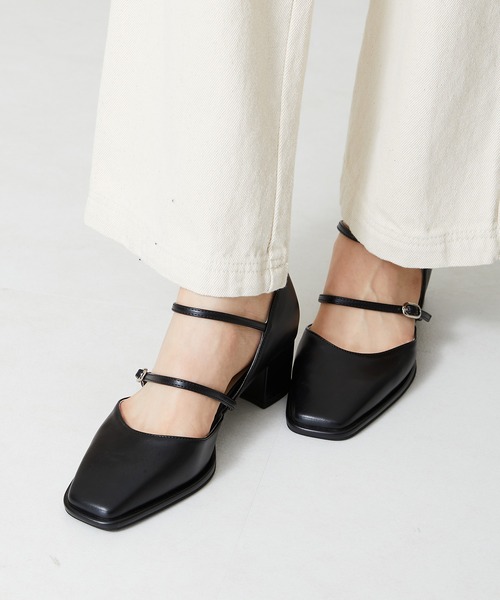 ORiental TRaffic(オリエンタルトラフィック)の「ダブルストラップヒールパンプス 41108(パンプス・レディース・ブラック/ブルー/ベージュ・39/43/42/33/35/40/41/36/38/37/34)」の10枚目の写真