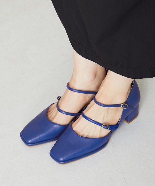 ORiental TRaffic(オリエンタルトラフィック)の「ダブルストラップヒールパンプス 41108(パンプス・レディース・ブラック/ブルー/ベージュ・39/43/42/33/35/40/41/36/38/37/34)」の16枚目の写真