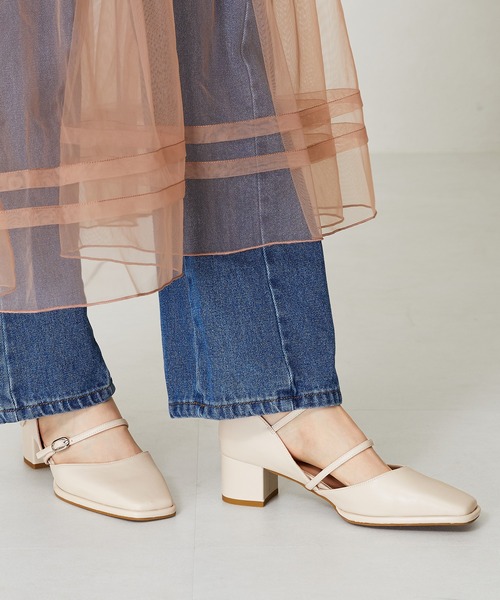 ORiental TRaffic(オリエンタルトラフィック)の「ダブルストラップヒールパンプス 41108(パンプス・レディース・ブラック/ブルー/ベージュ・39/43/42/33/35/40/41/36/38/37/34)」の15枚目の写真