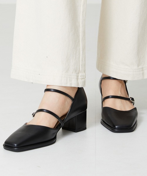 ORiental TRaffic(オリエンタルトラフィック)の「ダブルストラップヒールパンプス 41108(パンプス・レディース・ブラック/ブルー/ベージュ・39/43/42/33/35/40/41/36/38/37/34)」の17枚目の写真