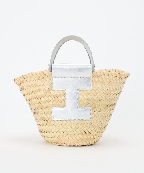 IACUCCI（イアクッチ）の「リビエラ CESTA PAGLIA/LAMINATO（かごバッグ・レディース・シルバー・FREE）」の9枚目の写真