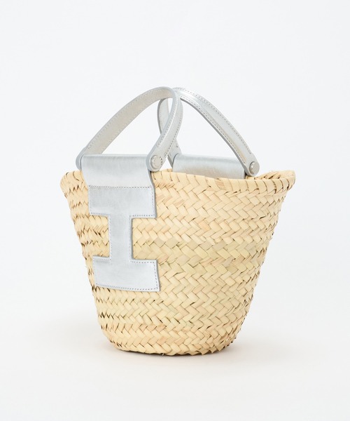 IACUCCI（イアクッチ）の「リビエラ CESTA PAGLIA/LAMINATO（かごバッグ・レディース・シルバー・FREE）」の10枚目の写真