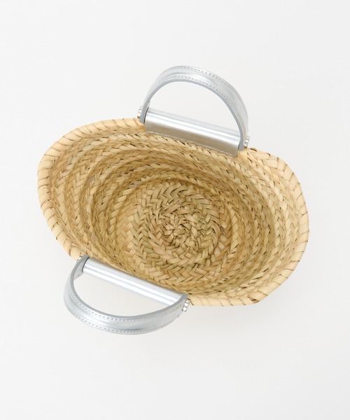 IACUCCI（イアクッチ）の「リビエラ CESTA PAGLIA/LAMINATO（かごバッグ・レディース・シルバー・FREE）」の15枚目の写真