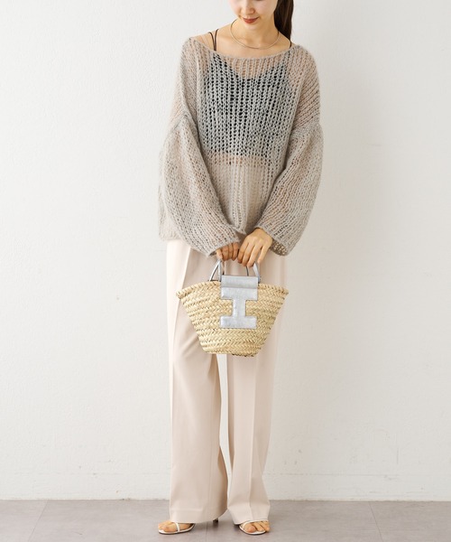 IACUCCI（イアクッチ）の「リビエラ CESTA PAGLIA/LAMINATO（かごバッグ・レディース・シルバー・FREE）」の5枚目の写真