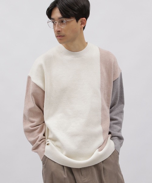 LAKOLE（ラコレ）の「マットモールキリカエプルオーバー2 / 976912（ニット/セーター・メンズ・チャコール/グレー/オフホワイト/アイボリー・MEDIUM/X-LARGE/LARGE）」の20枚目の写真