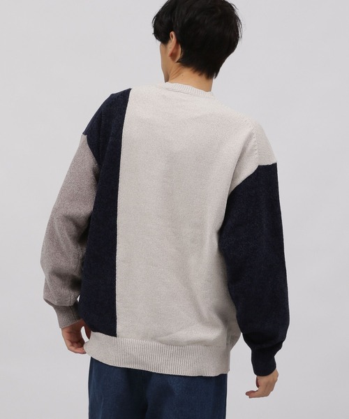 LAKOLE（ラコレ）の「マットモールキリカエプルオーバー2 / 976912（ニット/セーター・メンズ・チャコール/グレー/オフホワイト/アイボリー・MEDIUM/X-LARGE/LARGE）」の21枚目の写真