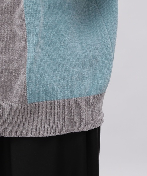 LAKOLE（ラコレ）の「マットモールキリカエプルオーバー2 / 976912（ニット/セーター・メンズ・チャコール/グレー/オフホワイト/アイボリー・MEDIUM/X-LARGE/LARGE）」の16枚目の写真