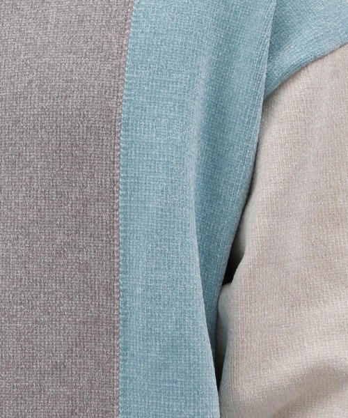 LAKOLE（ラコレ）の「マットモールキリカエプルオーバー2 / 976912（ニット/セーター・メンズ・チャコール/グレー/オフホワイト/アイボリー・MEDIUM/X-LARGE/LARGE）」の13枚目の写真