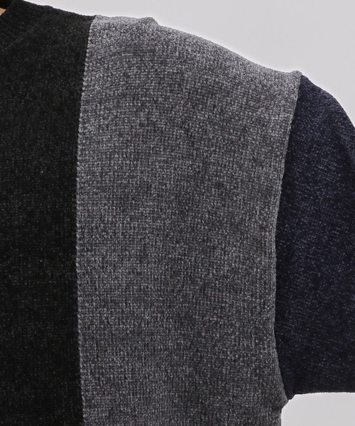 LAKOLE（ラコレ）の「マットモールキリカエプルオーバー2 / 976912（ニット/セーター・メンズ・チャコール/グレー/オフホワイト/アイボリー・MEDIUM/X-LARGE/LARGE）」の10枚目の写真