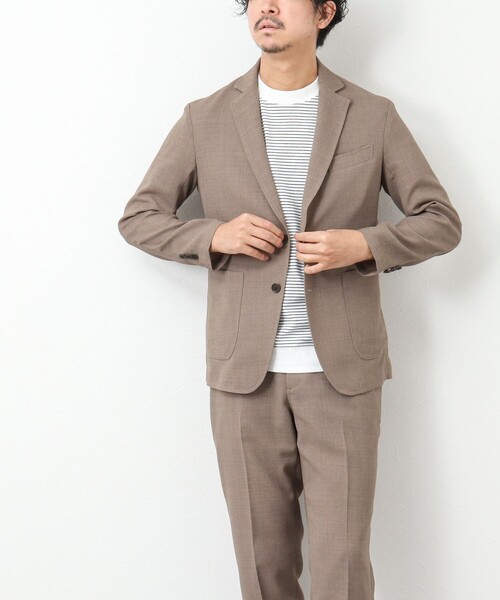 NOLLEY'S goodman(ノーリーズグッドマン)の「《セットアップ対応》EVALET リネンライク メッシュジャケット(テーラードジャケット・メンズ・ベージュ/ネイビー/チャコールグレー・XL/L/M/S)」の8枚目の写真