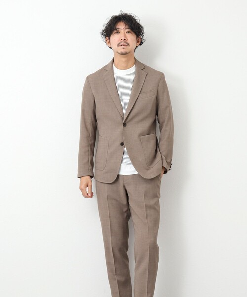 NOLLEY'S goodman(ノーリーズグッドマン)の「《セットアップ対応》EVALET リネンライク メッシュジャケット(テーラードジャケット・メンズ・ベージュ/ネイビー/チャコールグレー・XL/L/M/S)」の11枚目の写真