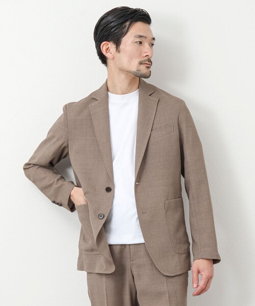 NOLLEY'S goodman(ノーリーズグッドマン)の「《セットアップ対応》EVALET リネンライク メッシュジャケット(テーラードジャケット・メンズ・ベージュ/ネイビー/チャコールグレー・XL/L/M/S)」の16枚目の写真