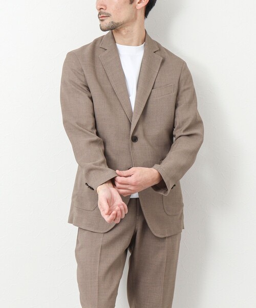 NOLLEY'S goodman(ノーリーズグッドマン)の「《セットアップ対応》EVALET リネンライク メッシュジャケット(テーラードジャケット・メンズ・ベージュ/ネイビー/チャコールグレー・XL/L/M/S)」の17枚目の写真