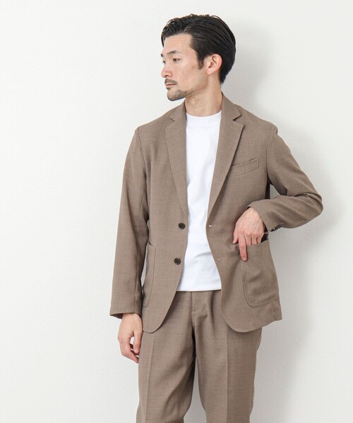 NOLLEY'S goodman(ノーリーズグッドマン)の「《セットアップ対応》EVALET リネンライク メッシュジャケット(テーラードジャケット・メンズ・ベージュ/ネイビー/チャコールグレー・XL/L/M/S)」の18枚目の写真