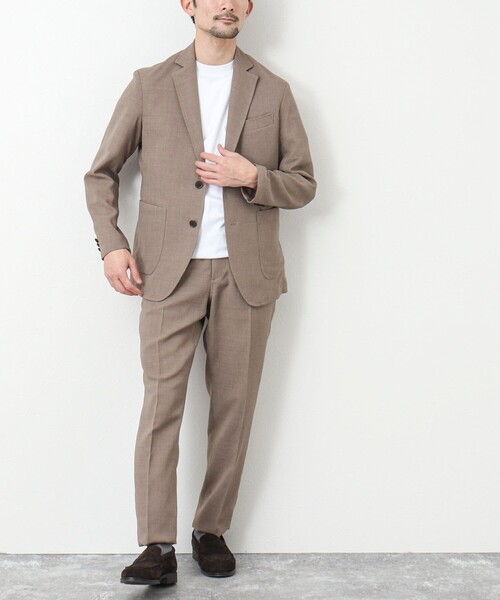 NOLLEY'S goodman(ノーリーズグッドマン)の「《セットアップ対応》EVALET リネンライク メッシュジャケット(テーラードジャケット・メンズ・ベージュ/ネイビー/チャコールグレー・XL/L/M/S)」の19枚目の写真