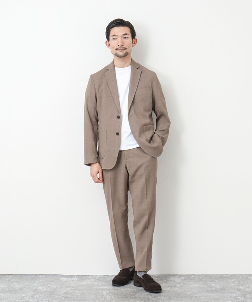 NOLLEY'S goodman(ノーリーズグッドマン)の「《セットアップ対応》EVALET リネンライク メッシュジャケット(テーラードジャケット・メンズ・ベージュ/ネイビー/チャコールグレー・XL/L/M/S)」の20枚目の写真