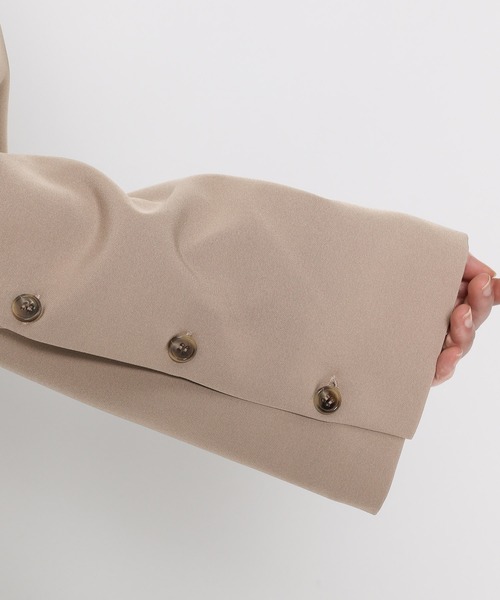 mysty woman（ミスティウーマン）の「ノーカラーショートジャケット　104186（ノーカラージャケット・レディース・モカ/ブラック・FREE）」の10枚目の写真