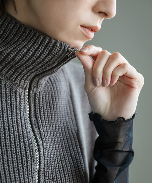 select MOCA(セレクトモカ)の「コットンニットベストワンピース(ワンピース・レディース・ブラック/グレー・MEDIUM/LARGE)」の12枚目の写真