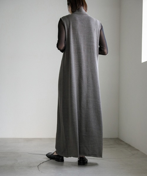 select MOCA(セレクトモカ)の「コットンニットベストワンピース(ワンピース・レディース・ブラック/グレー・MEDIUM/LARGE)」の9枚目の写真