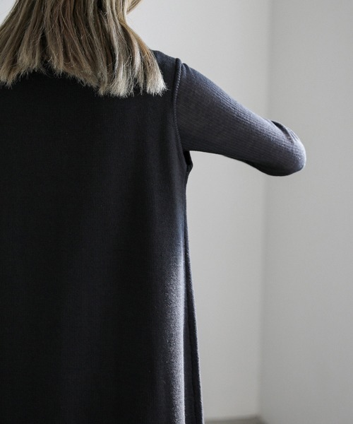 select MOCA(セレクトモカ)の「コットンニットベストワンピース(ワンピース・レディース・ブラック/グレー・MEDIUM/LARGE)」の21枚目の写真
