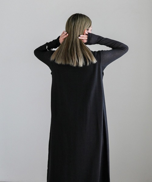 select MOCA(セレクトモカ)の「コットンニットベストワンピース(ワンピース・レディース・ブラック/グレー・MEDIUM/LARGE)」の17枚目の写真