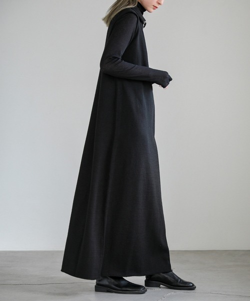 select MOCA(セレクトモカ)の「コットンニットベストワンピース(ワンピース・レディース・ブラック/グレー・MEDIUM/LARGE)」の18枚目の写真