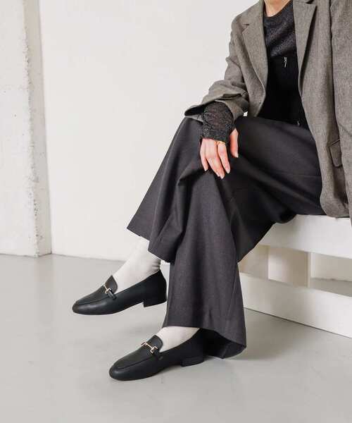 SENSE OF PLACE by URBAN RESEARCH（センスオブプレイスバイアーバンリサーチ）の「フェイクレザービットローファー（ローファー・レディース・アイボリー/ブラック/ブラウン・X-LARGE/LARGE/MEDIUM/SMALL）」の6枚目の写真