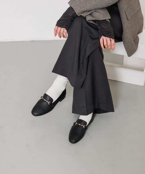 SENSE OF PLACE by URBAN RESEARCH（センスオブプレイスバイアーバンリサーチ）の「フェイクレザービットローファー（ローファー・レディース・アイボリー/ブラック/ブラウン・X-LARGE/LARGE/MEDIUM/SMALL）」の7枚目の写真