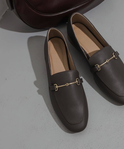 SENSE OF PLACE by URBAN RESEARCH（センスオブプレイスバイアーバンリサーチ）の「フェイクレザービットローファー（ローファー・レディース・アイボリー/ブラック/ブラウン・X-LARGE/LARGE/MEDIUM/SMALL）」の12枚目の写真