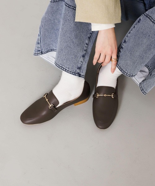 SENSE OF PLACE by URBAN RESEARCH（センスオブプレイスバイアーバンリサーチ）の「フェイクレザービットローファー（ローファー・レディース・アイボリー/ブラック/ブラウン・X-LARGE/LARGE/MEDIUM/SMALL）」の15枚目の写真