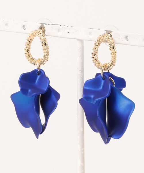 LA VORAGINE(ラ ヴォラジネ)の「レトロ花びらピアス(ピアス(両耳用)・レディース・ピンク/ブラック/ブルー/レッド/パープル/ブラウン・FREE)」の18枚目の写真