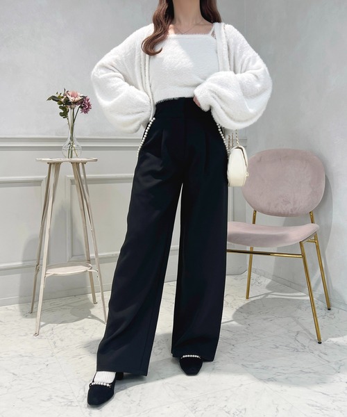 apres jour(アプレジュール)の「パールポケットワイドパンツ【ZOZOTOWN限定アイテム】(その他パンツ・レディース・ラベンダー/ネイビー/ブラック・SMALL/MEDIUM/X-LARGE)」の2枚目の写真