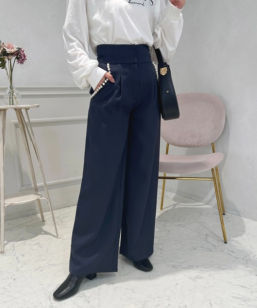 apres jour(アプレジュール)の「パールポケットワイドパンツ【ZOZOTOWN限定アイテム】(その他パンツ・レディース・ラベンダー/ネイビー/ブラック・SMALL/MEDIUM/X-LARGE)」の12枚目の写真