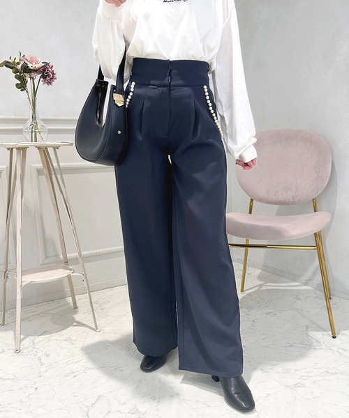 apres jour(アプレジュール)の「パールポケットワイドパンツ【ZOZOTOWN限定アイテム】(その他パンツ・レディース・ラベンダー/ネイビー/ブラック・SMALL/MEDIUM/X-LARGE)」の11枚目の写真