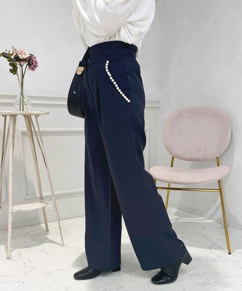 apres jour(アプレジュール)の「パールポケットワイドパンツ【ZOZOTOWN限定アイテム】(その他パンツ・レディース・ラベンダー/ネイビー/ブラック・SMALL/MEDIUM/X-LARGE)」の13枚目の写真