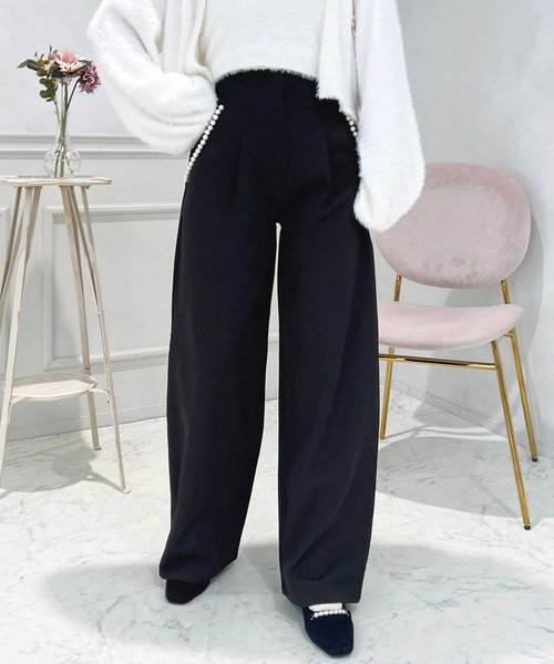 apres jour(アプレジュール)の「パールポケットワイドパンツ【ZOZOTOWN限定アイテム】(その他パンツ・レディース・ラベンダー/ネイビー/ブラック・SMALL/MEDIUM/X-LARGE)」の5枚目の写真