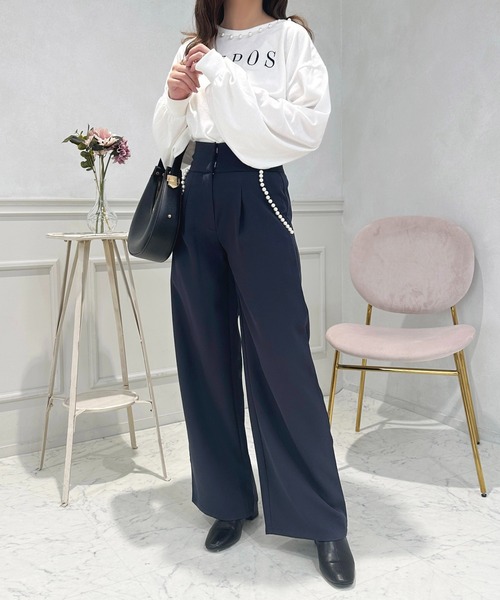 apres jour(アプレジュール)の「パールポケットワイドパンツ【ZOZOTOWN限定アイテム】(その他パンツ・レディース・ラベンダー/ネイビー/ブラック・SMALL/MEDIUM/X-LARGE)」の16枚目の写真