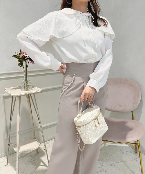 apres jour(アプレジュール)の「パールポケットワイドパンツ【ZOZOTOWN限定アイテム】(その他パンツ・レディース・ラベンダー/ネイビー/ブラック・SMALL/MEDIUM/X-LARGE)」の18枚目の写真