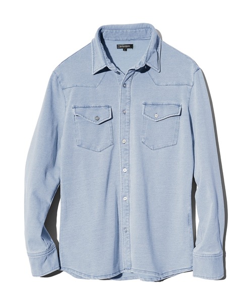 SOMEDIFF(サムディフ)の「【SOMEDIFF】ウエスタンカットデニムシャツ メンズ 春服 冬服(シャツ/ブラウス・メンズ・ブラック/ライトブラック/インディゴブルー/ライトブルー・L/XL/M)」の9枚目の写真