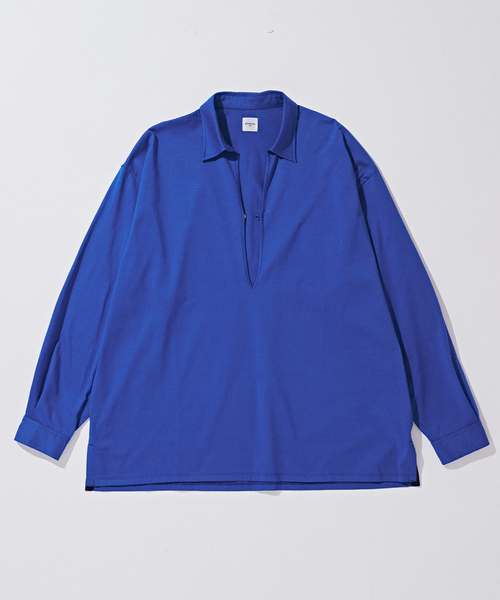 ベア天シルケットグレース加工 半袖ハイネックカットソー