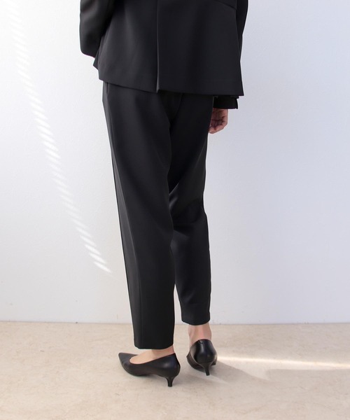 Three Four Time（ｽﾘｰﾌｫｰﾀｲﾑ）の「ストレッチピンタックパンツ【結婚式/フォーマル/入卒/デイリー】（その他パンツ・レディース・ブラック/ベージュ・FREE）」の7枚目の写真