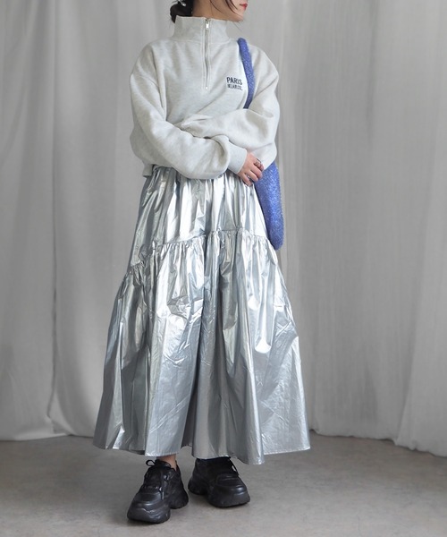 minia(ミニア)の「フレアソールダッドスニーカー(スニーカー・レディース・ホワイト/ブラック・LL/S/M/L)」の10枚目の写真