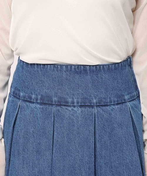 LOWRYS FARM（ローリーズファーム）の「デニムプリーツミニスカート 991951（デニムスカート・レディース・ブルー/ブラック・FREE）」の12枚目の写真