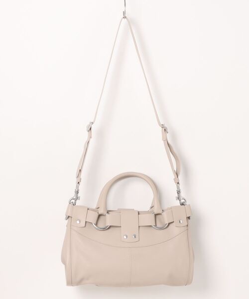inter-chaussures(インターショシュール)の「【BIASIA】レザーハンドバッグ(Q46337)(ハンドバッグ・レディース・ベージュ系その他・ALL)」の2枚目の写真