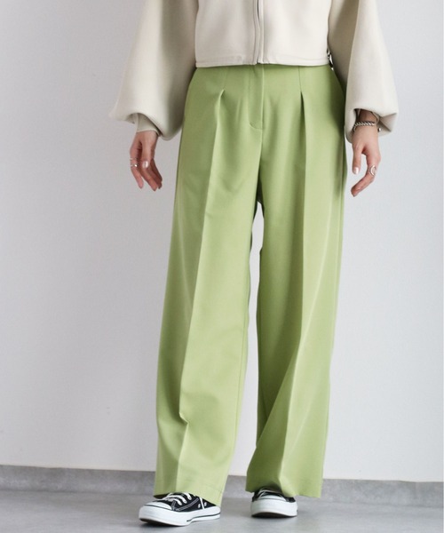 cepo（セポ）の「ストレッチタックイージートラウザー（その他パンツ・レディース・ブラック/グリーン/ピンク・M）」の12枚目の写真