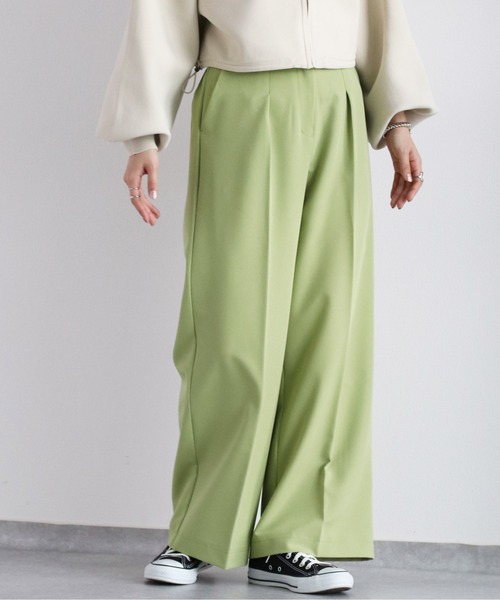 cepo（セポ）の「ストレッチタックイージートラウザー（その他パンツ・レディース・ブラック/グリーン/ピンク・M）」の14枚目の写真