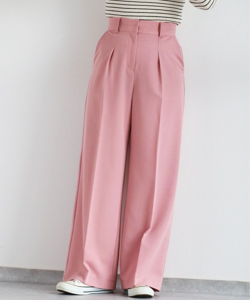 cepo（セポ）の「ストレッチタックイージートラウザー（その他パンツ・レディース・ブラック/グリーン/ピンク・M）」の4枚目の写真