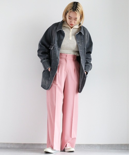 cepo（セポ）の「ストレッチタックイージートラウザー（その他パンツ・レディース・ブラック/グリーン/ピンク・M）」の8枚目の写真