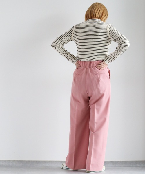 cepo（セポ）の「ストレッチタックイージートラウザー（その他パンツ・レディース・ブラック/グリーン/ピンク・M）」の11枚目の写真